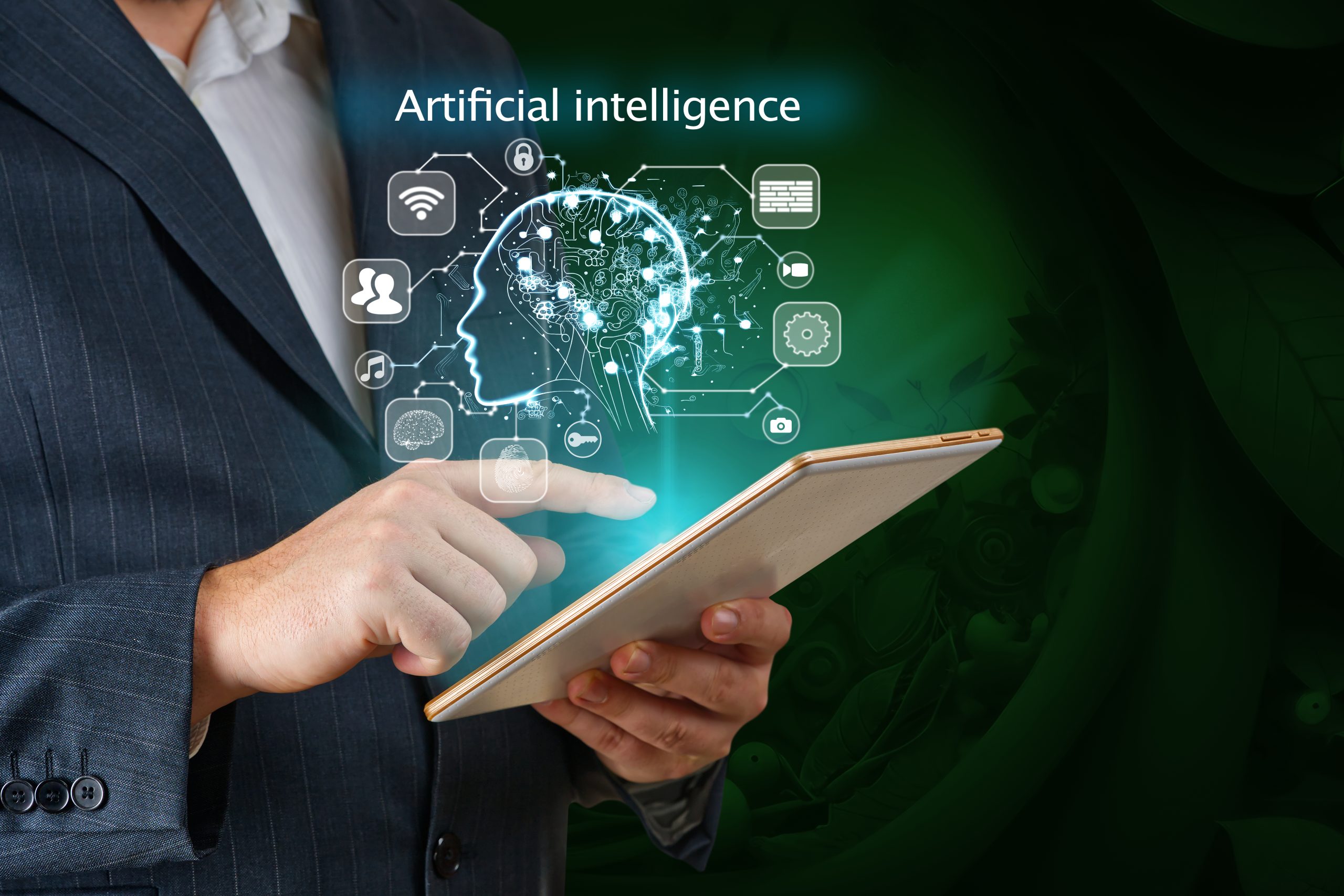inteligência artificial PMEs portuguesas - empresário a usar tablet com IA em 2026